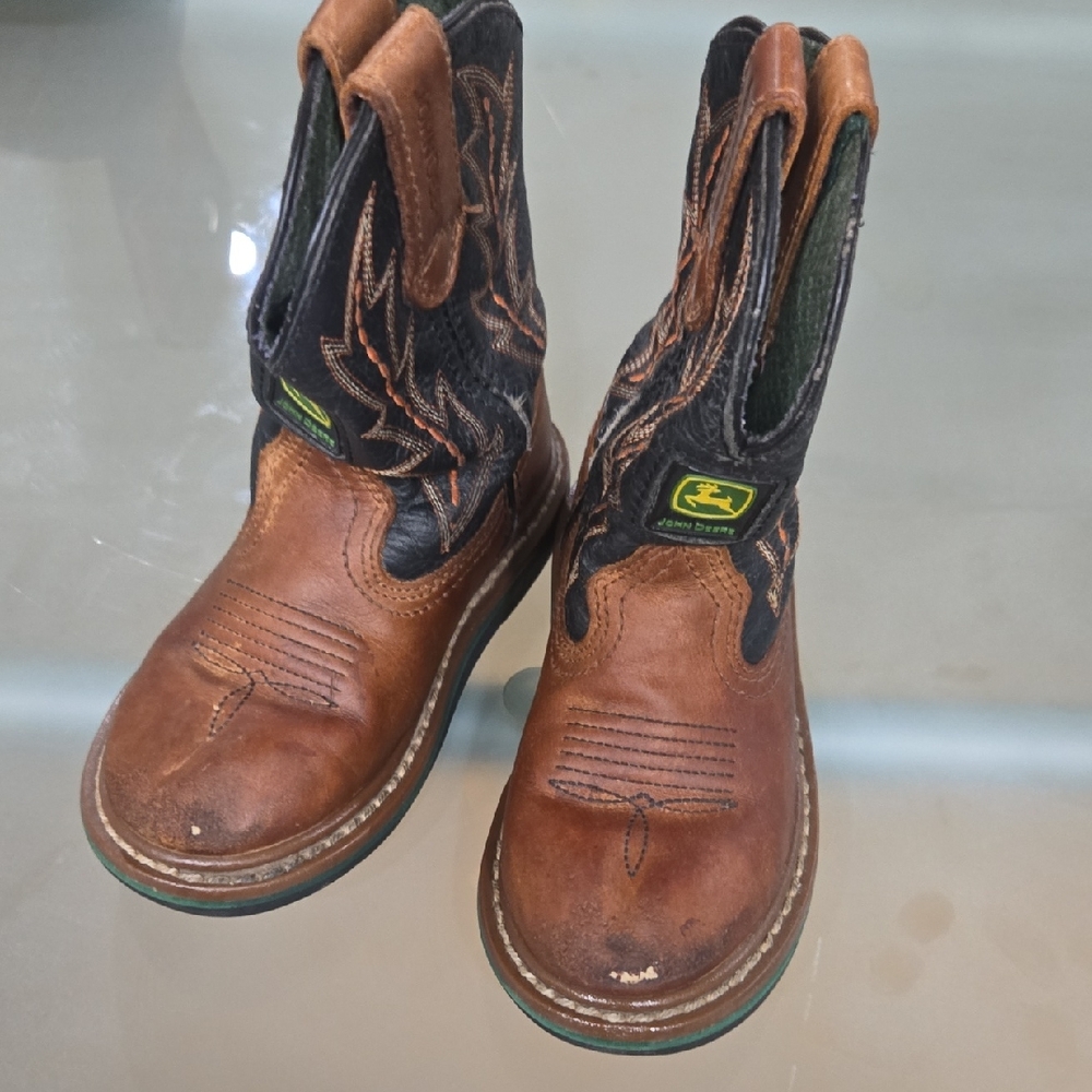 Dan Post Kids Brown and Black Western Boots